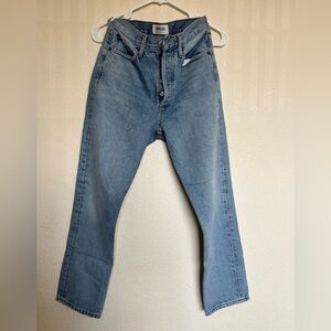Agolde high waisted cropped Riley jeans size 25